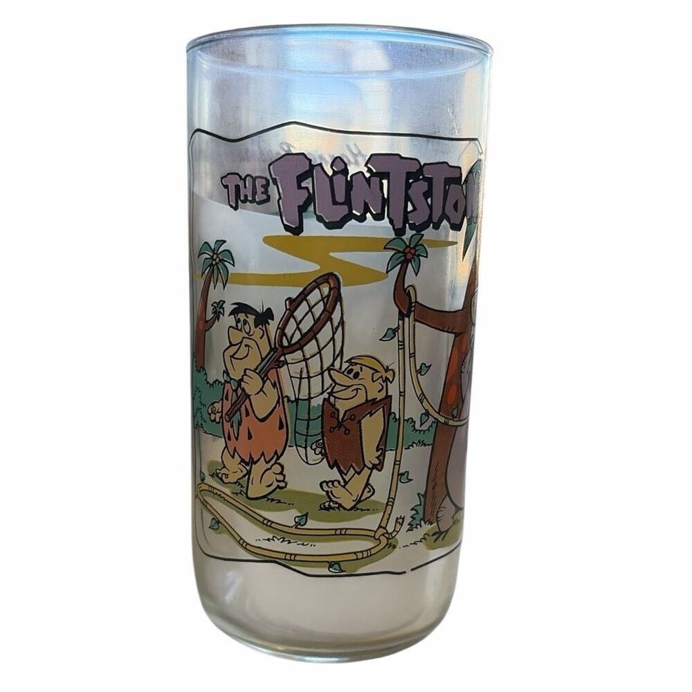 Vintage 1991 Hardee’s The Flintstones First 30 Years Glass 1960 Snorkasaurus Din